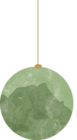 Watercolor Christmas Ball